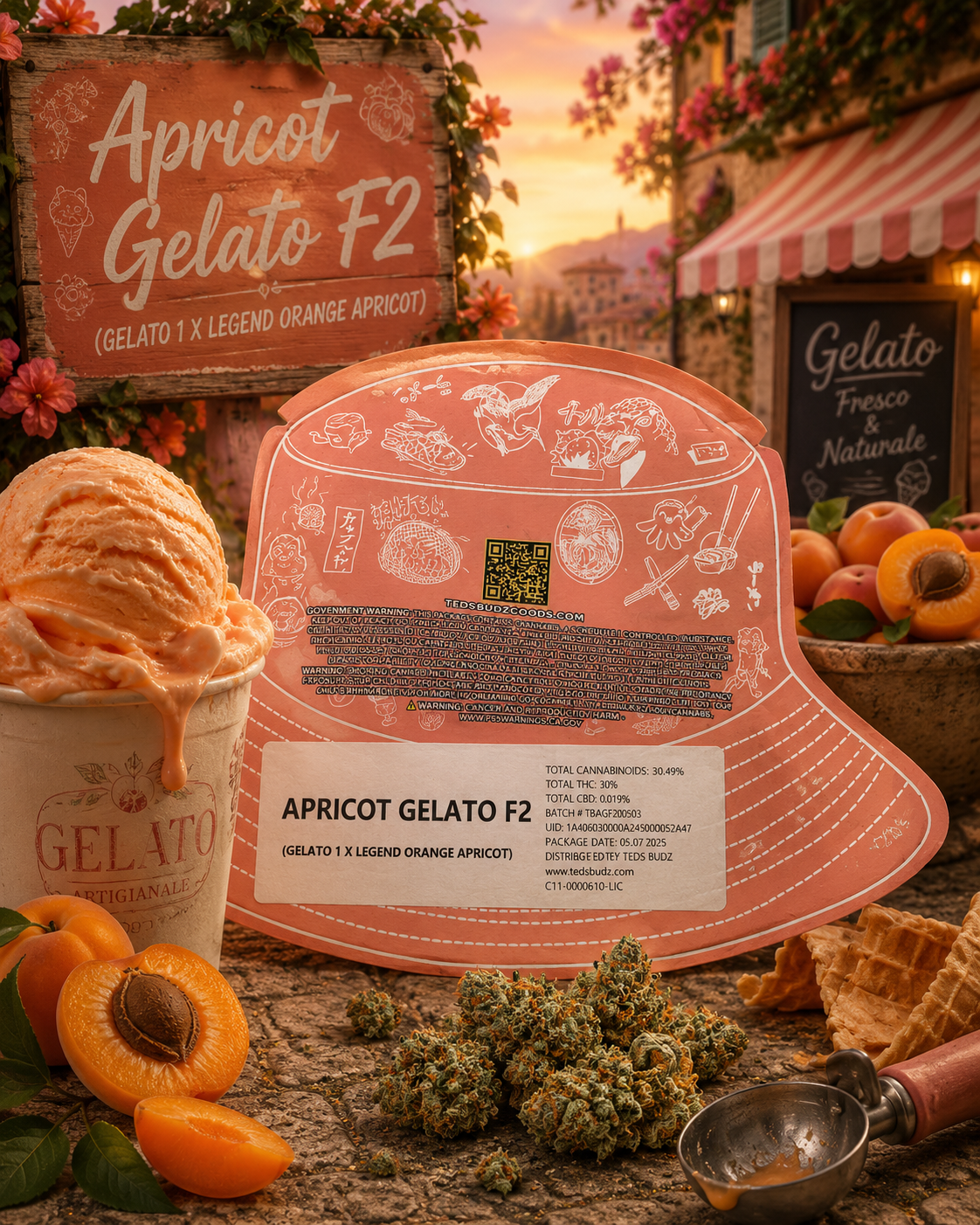 Teds Budz - Apricot Gelato F2