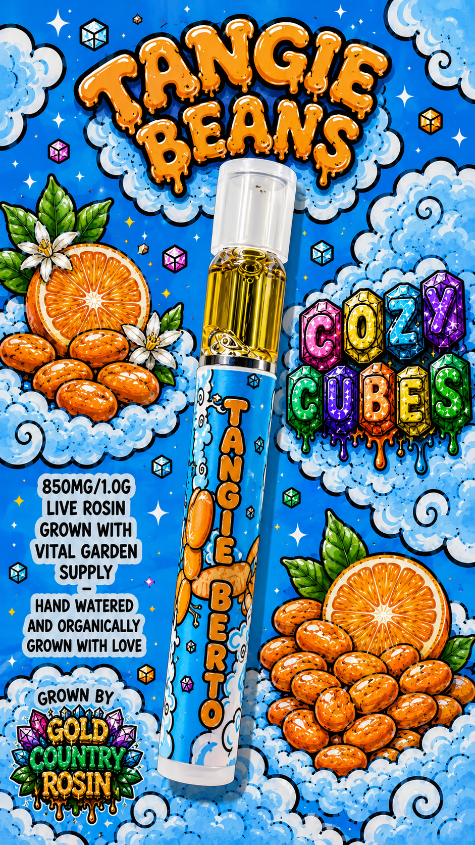 Cozy Cubes - 1G Live Rosin Pen