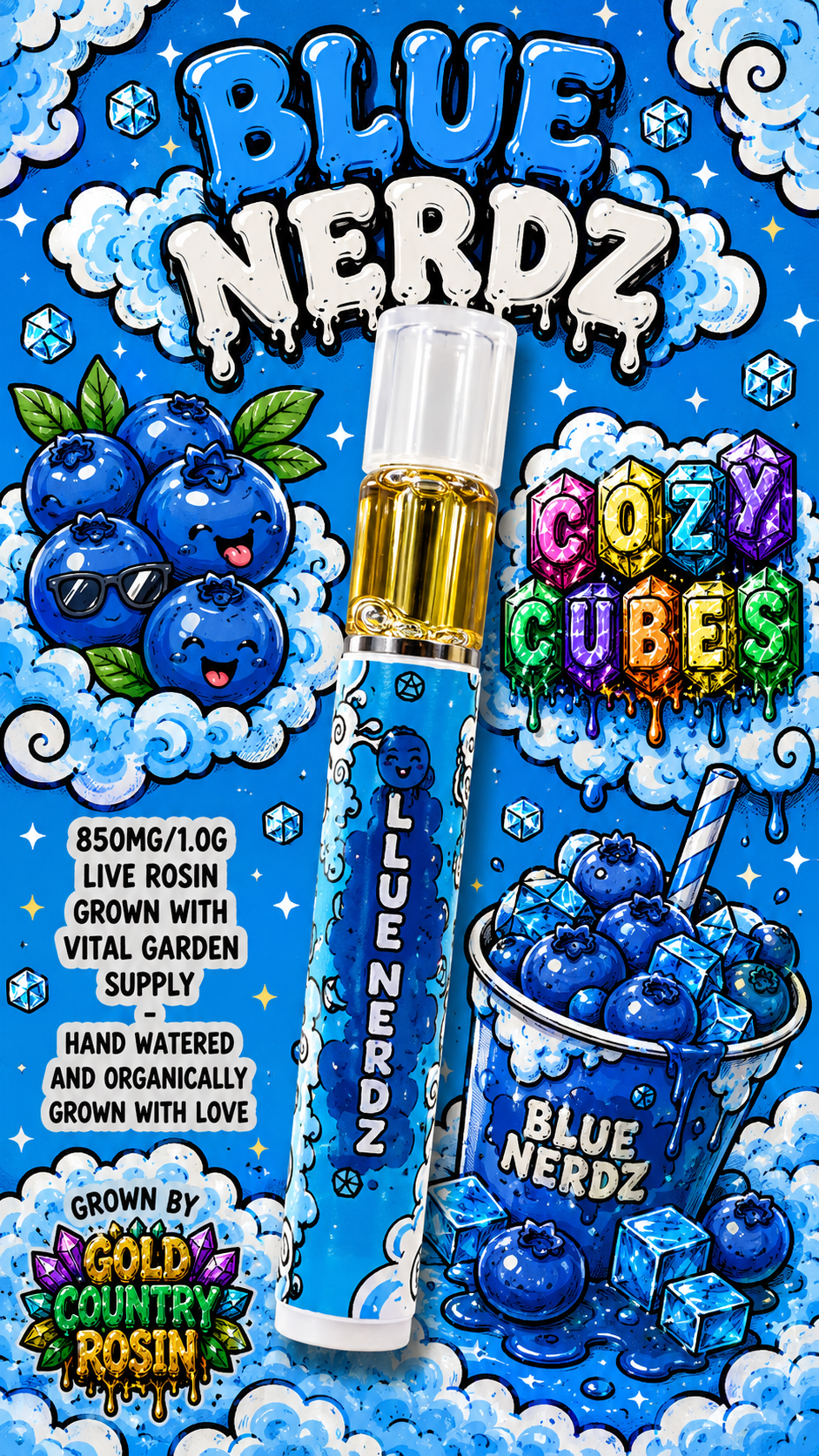 Cozy Cubes - 1G Live Rosin Pen