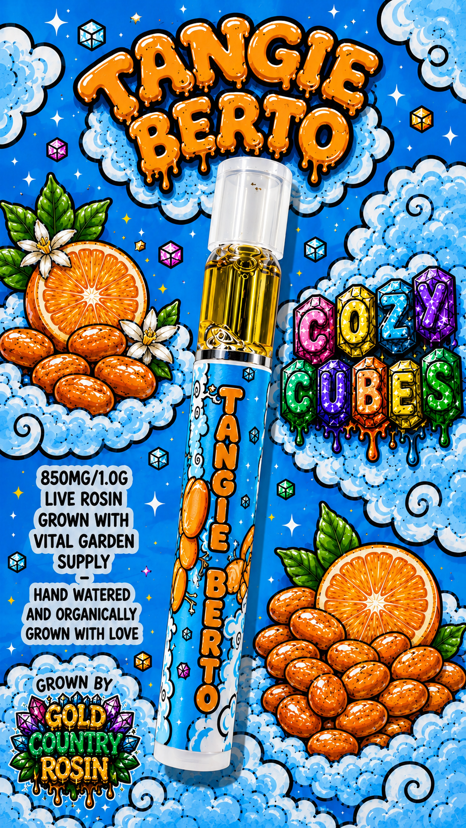 Cozy Cubes - 1G Live Rosin Pen