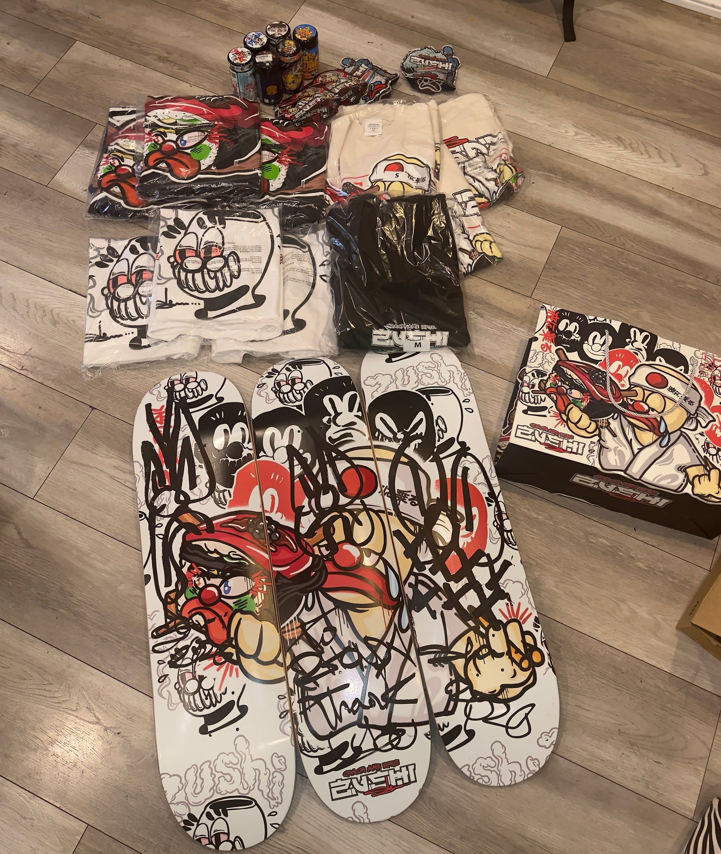 Slawn &amp; Gerry Signed Skateboard Deck image 0